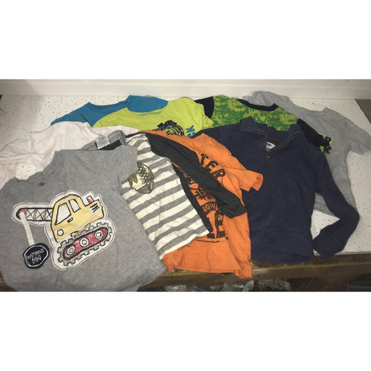 Boys Clothing Bundle- Circo, Jumping Beans, Old Navy, Boys Rock Brands (9 Shirts) Sizes 4-6