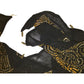 Womens Black and Gold Large Scarf/Wrap