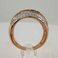 Beautiful 1.00 Carat Chocolate Diamond Baguette Tidal Wave Ring SIze 8