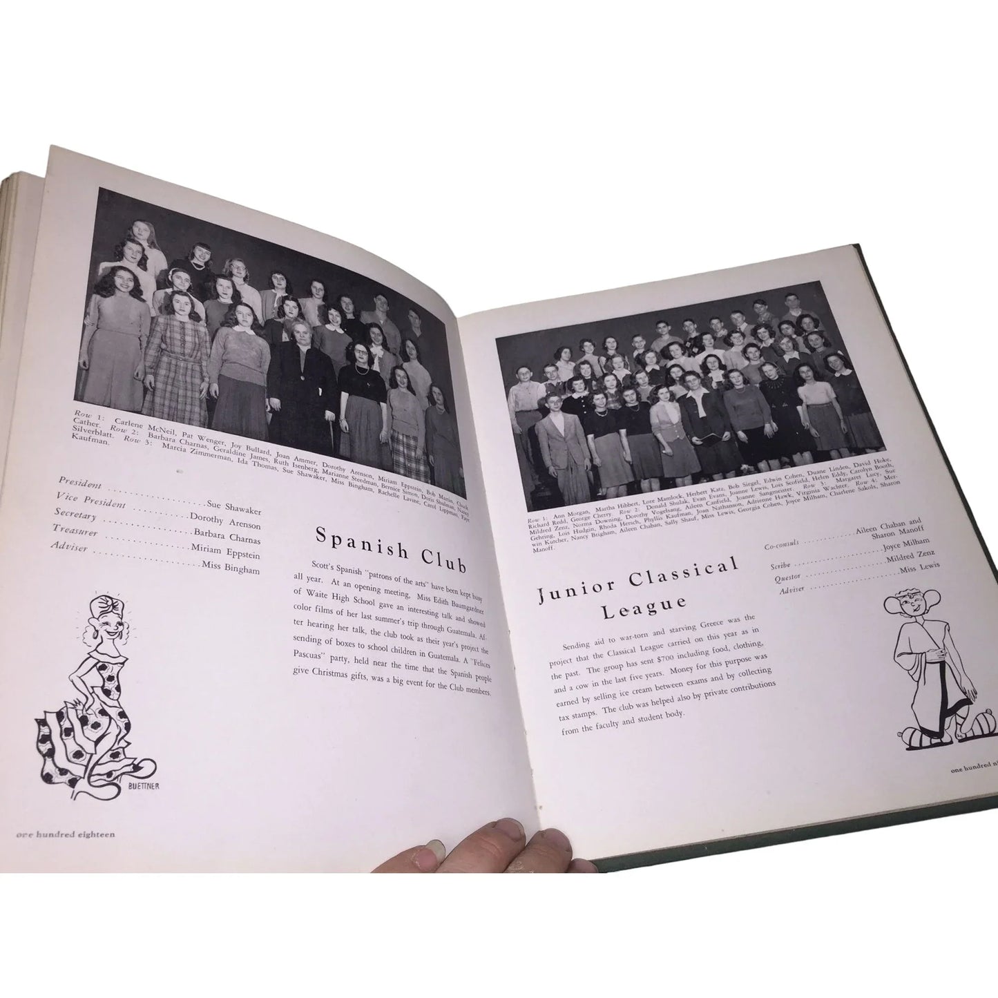 Scottonian 1947 Vintage Black/White Highschool Yearbook Memorabilia - A+ Stuff