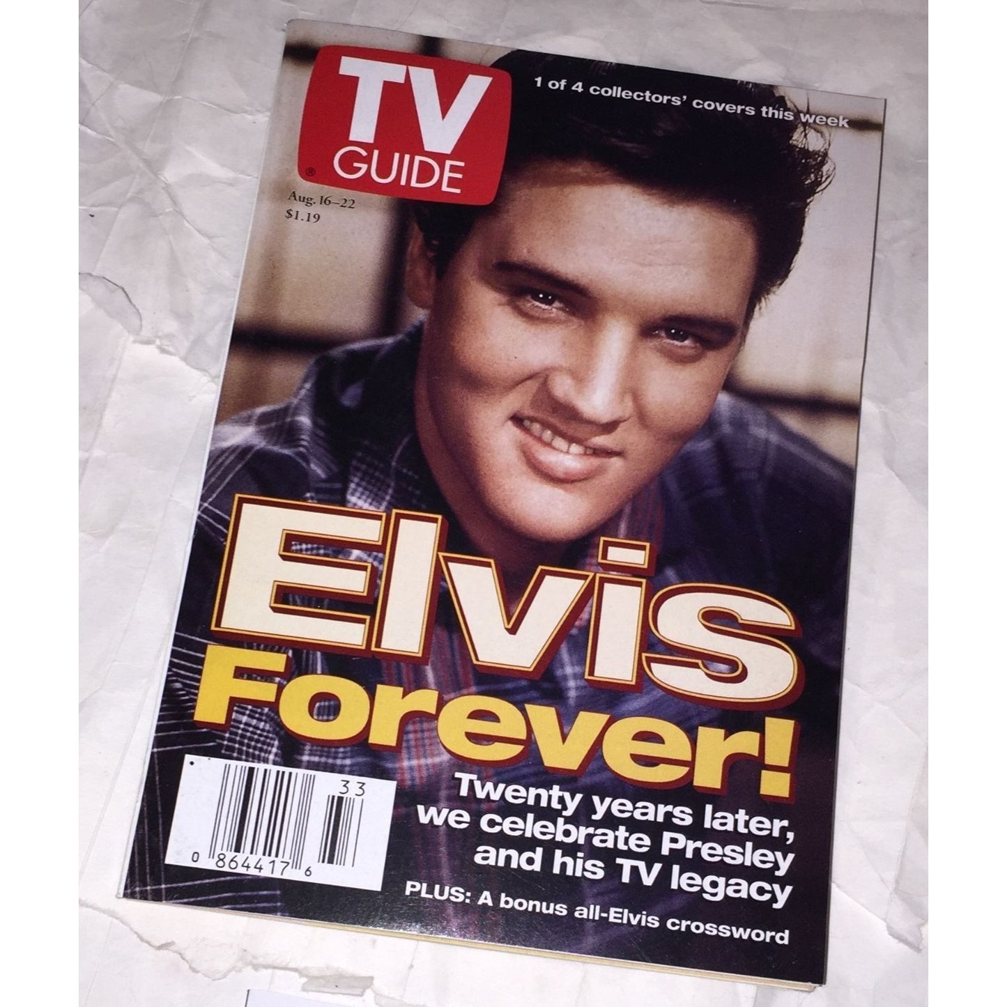 Vintage TV Guide Elvis Forever! Aug 16-22, 1997