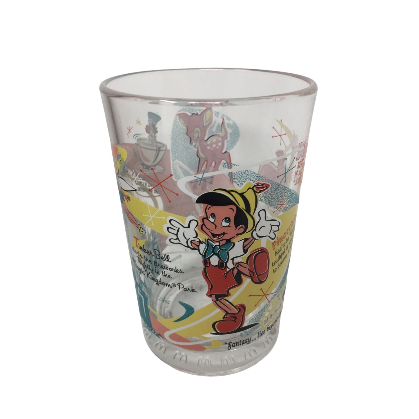 Vintage Walt Disney Land 100 Years of Magic Drinking Glass