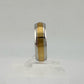 10 kt Gold & Stainless Steel Single Diamond Wedding Band Size 11