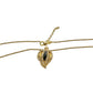 Christian Dior Germany Vintage Gold-Plated Leaf Necklace