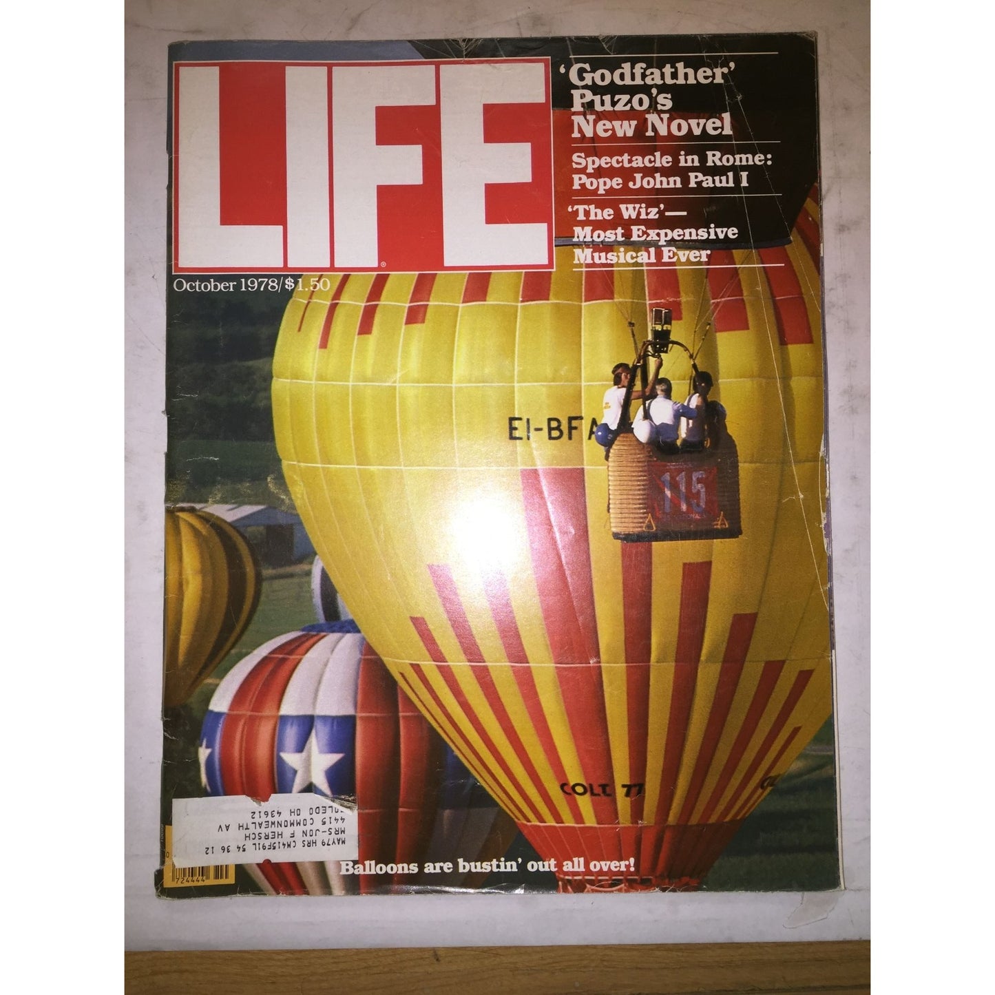 Vintage LIFE MAGAZINE October 1978- 'Godfather' Puzo's New Novel