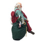 Vintage Sleeping Santa Clause Sitting On Chair With Sack of Toys Figurine- New in Box