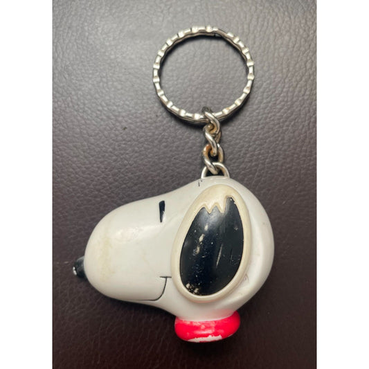 Vintage Wendy's Fast Food Toy- Peanuts Snoopy 50th Anniversary Celebration Keychain