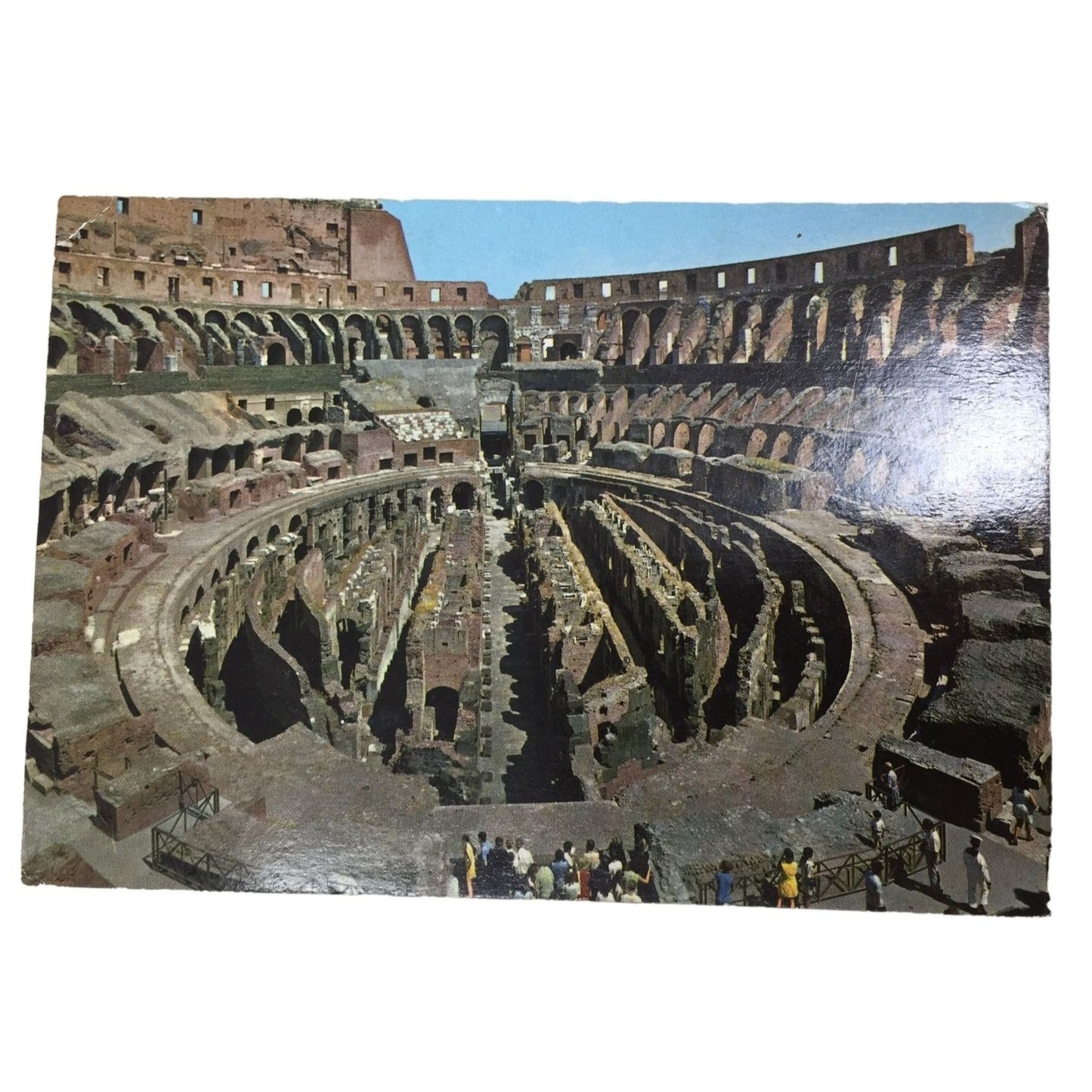 Vintage Collectible Roma Inside the Colosseum Souvenir Post Card