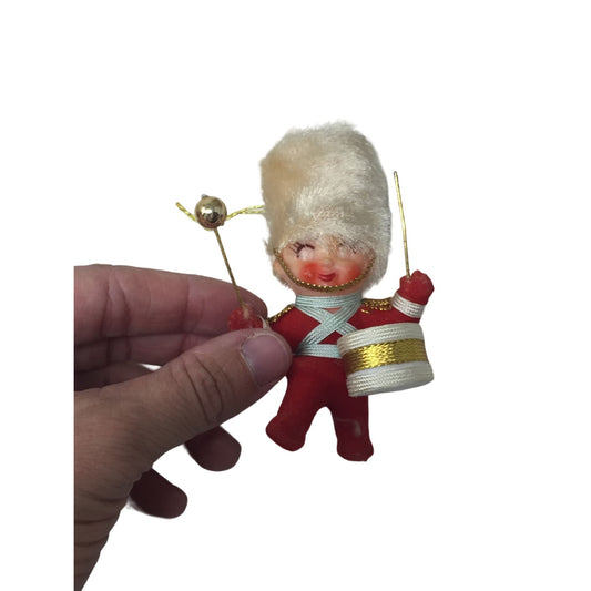 Vintage Miniature Drummer Boy Christmas Tree Ornament