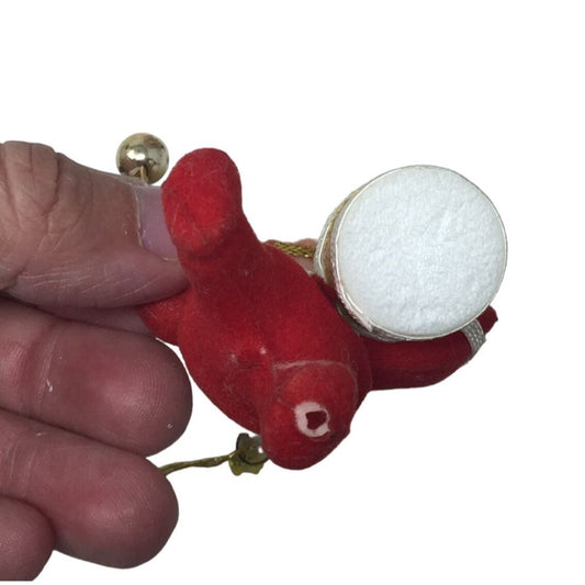 Vintage Miniature Drummer Boy Christmas Tree Ornament