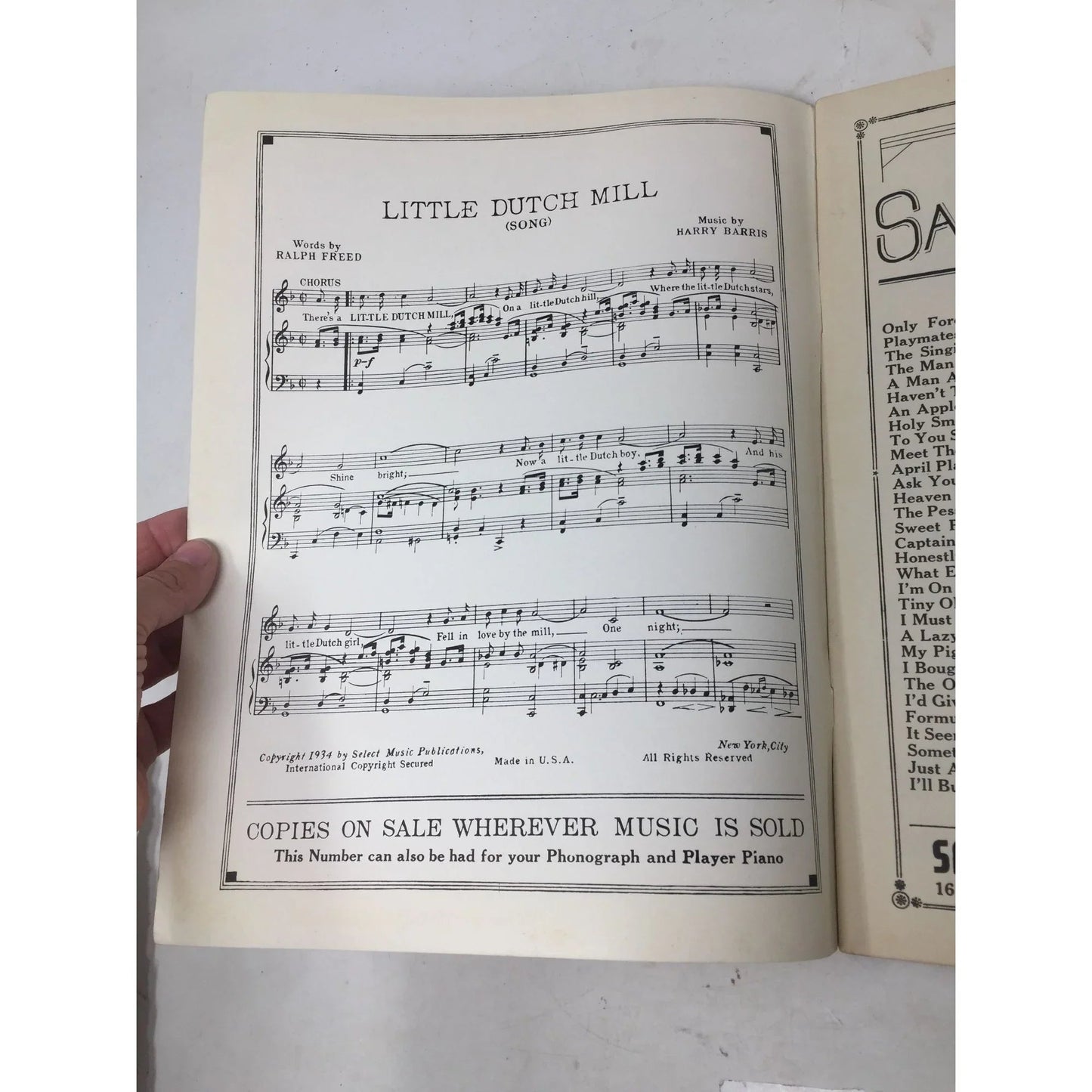 6th All New Select Dance Folio Vintage Sheet Music book - A+ Stuff - SHEET MUSIC - A+ Stuff