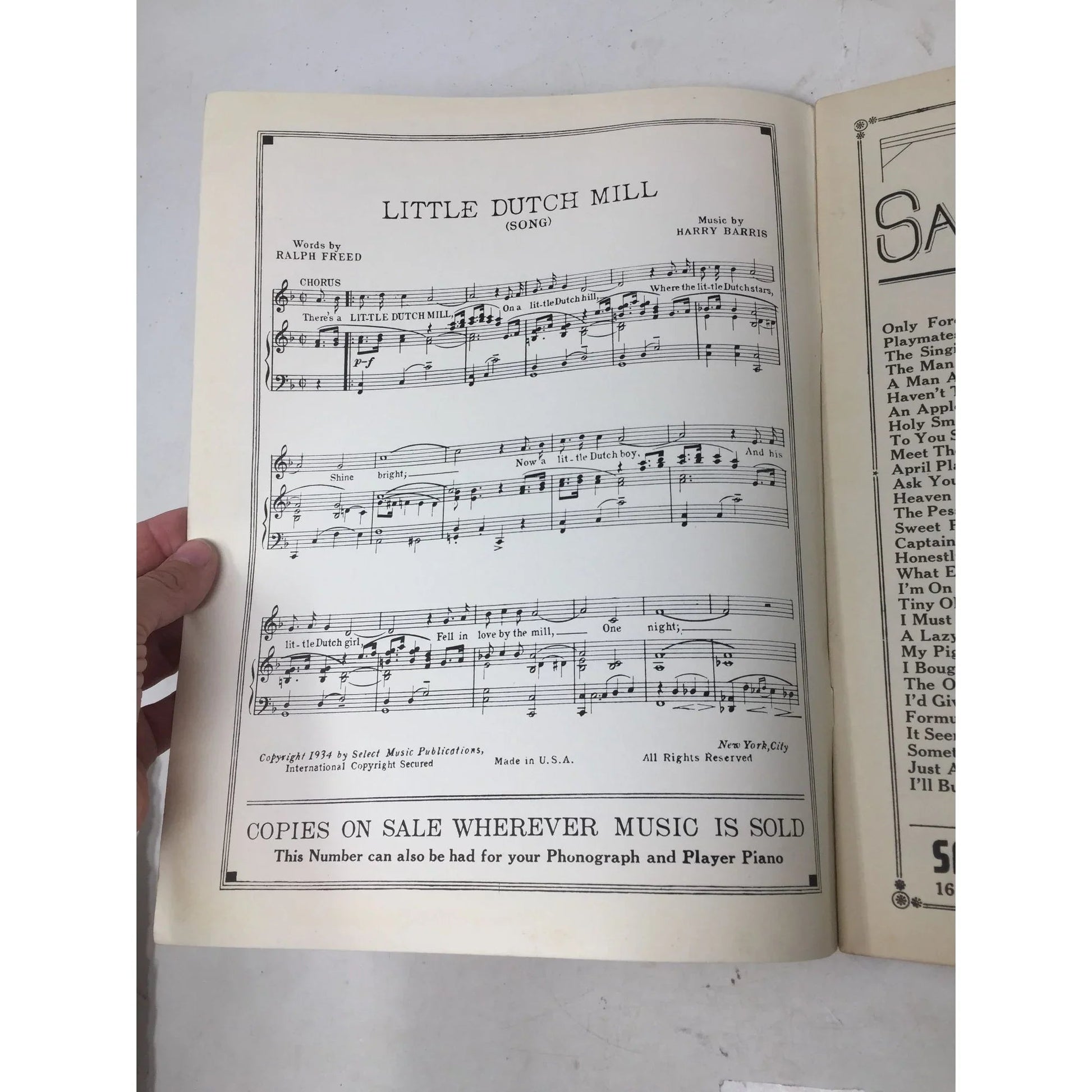 6th All New Select Dance Folio Vintage Sheet Music book - A+ Stuff - SHEET MUSIC - A+ Stuff