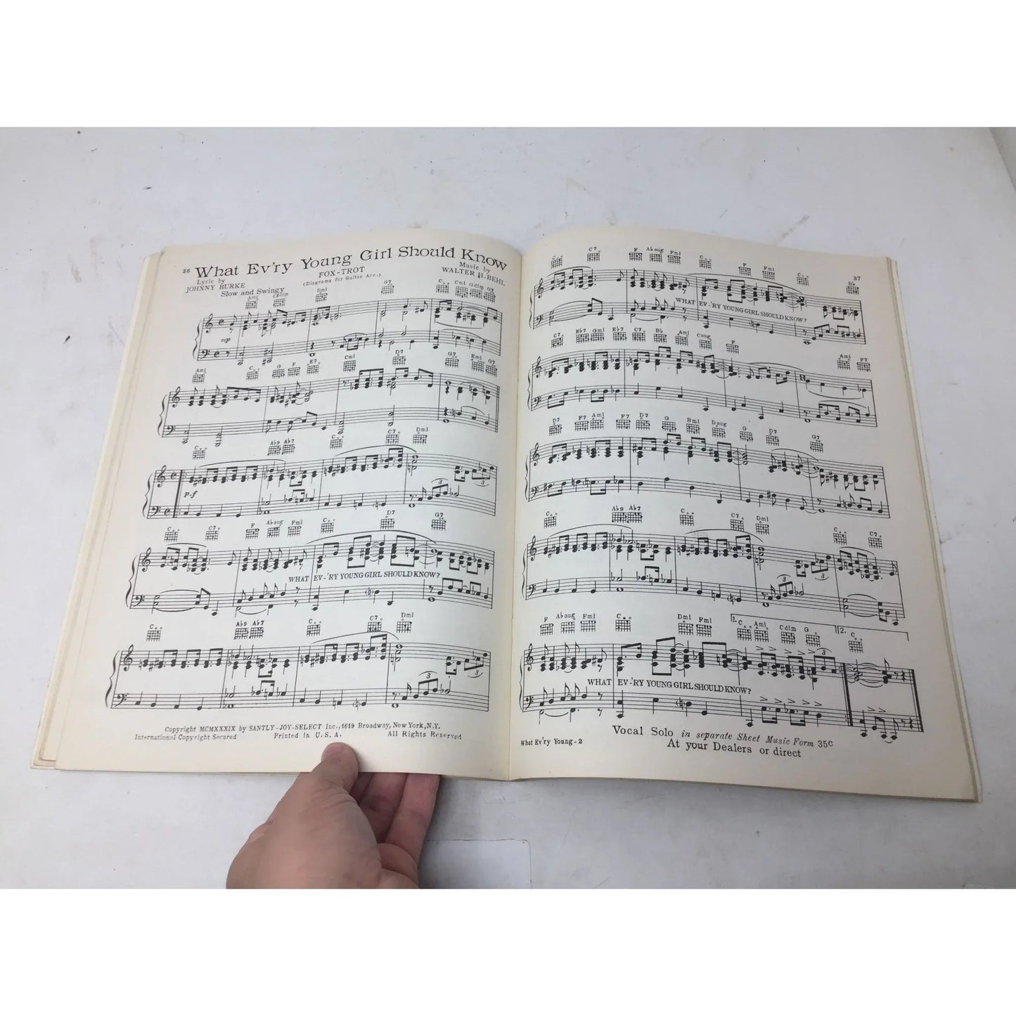 6th All New Select Dance Folio Vintage Sheet Music book - A+ Stuff - SHEET MUSIC - A+ Stuff