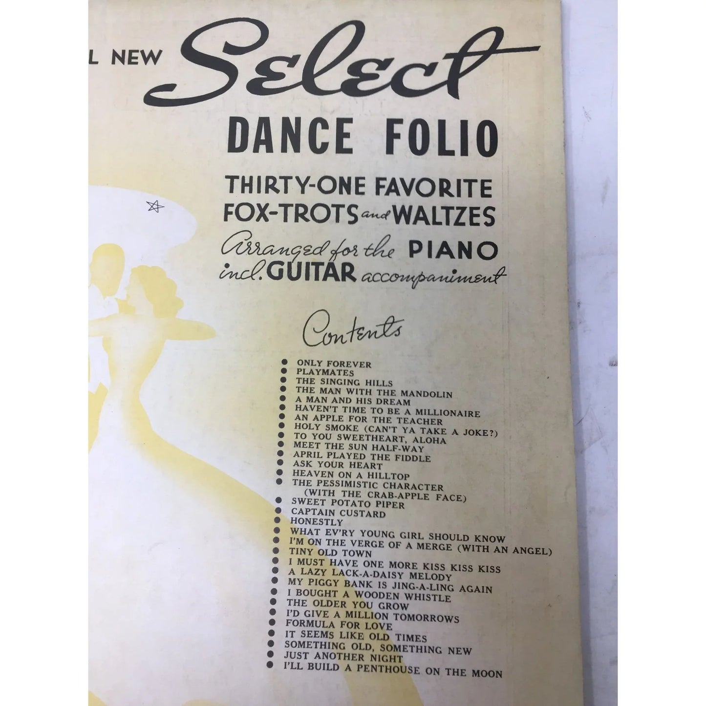 6th All New Select Dance Folio Vintage Sheet Music book - A+ Stuff - SHEET MUSIC - A+ Stuff