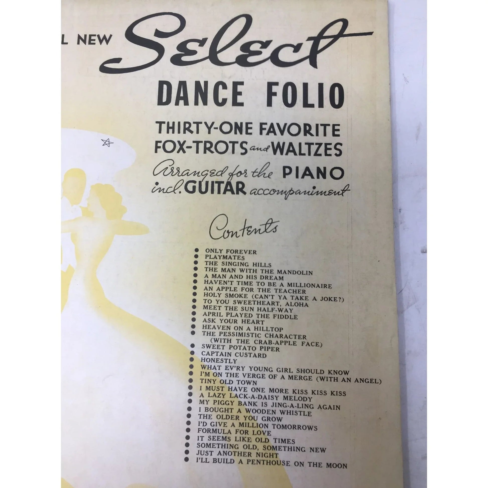 6th All New Select Dance Folio Vintage Sheet Music book - A+ Stuff - SHEET MUSIC - A+ Stuff