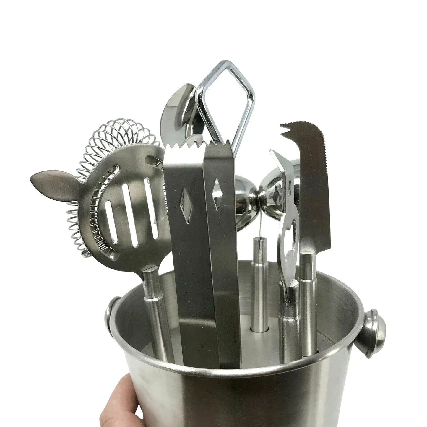 7 Pc Cocktail Shaker & Bar Tools Set - Drink Mixer & Cocktails Barware Set - Unbranded - Barware Set - A+ Stuff