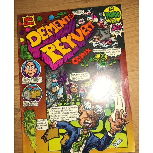 Vintage Demented Pervert Comix Comic Book- Adults Only