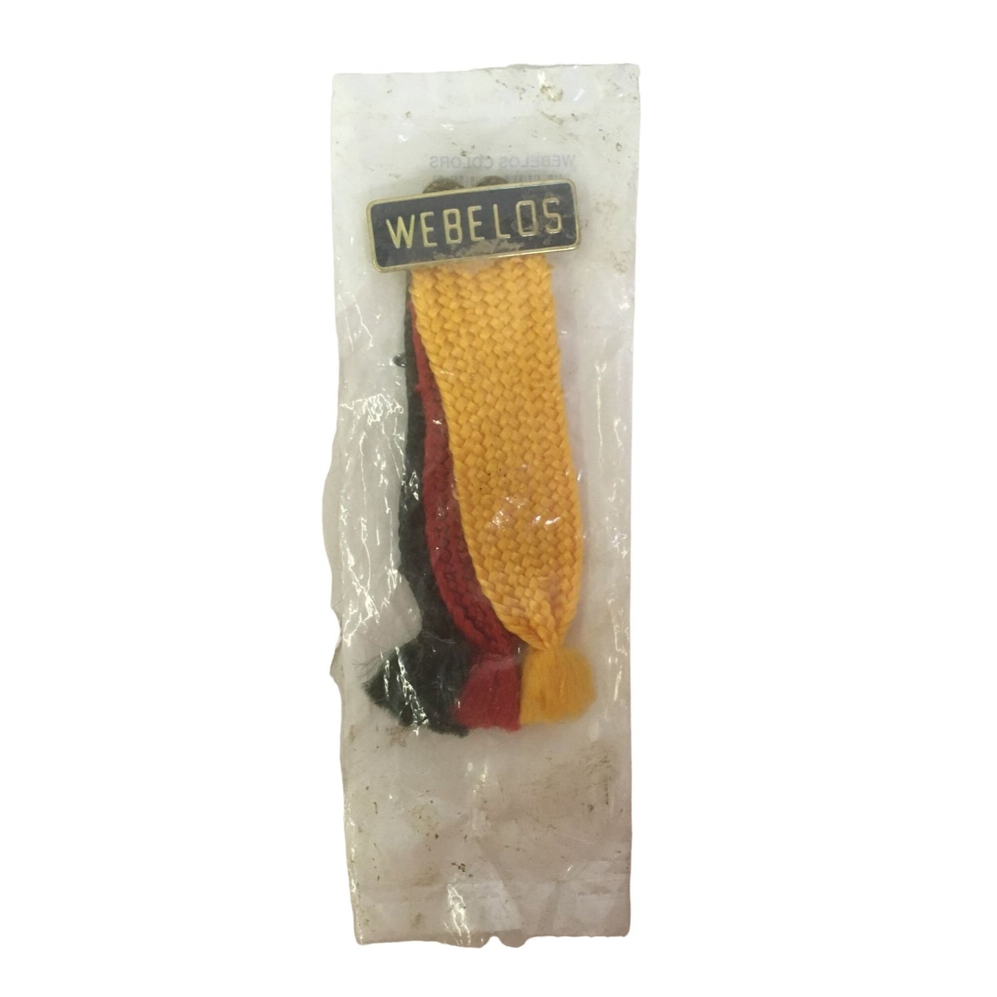 Webelos Boy Scouts Award Ribbon- Green, Red and Yellow