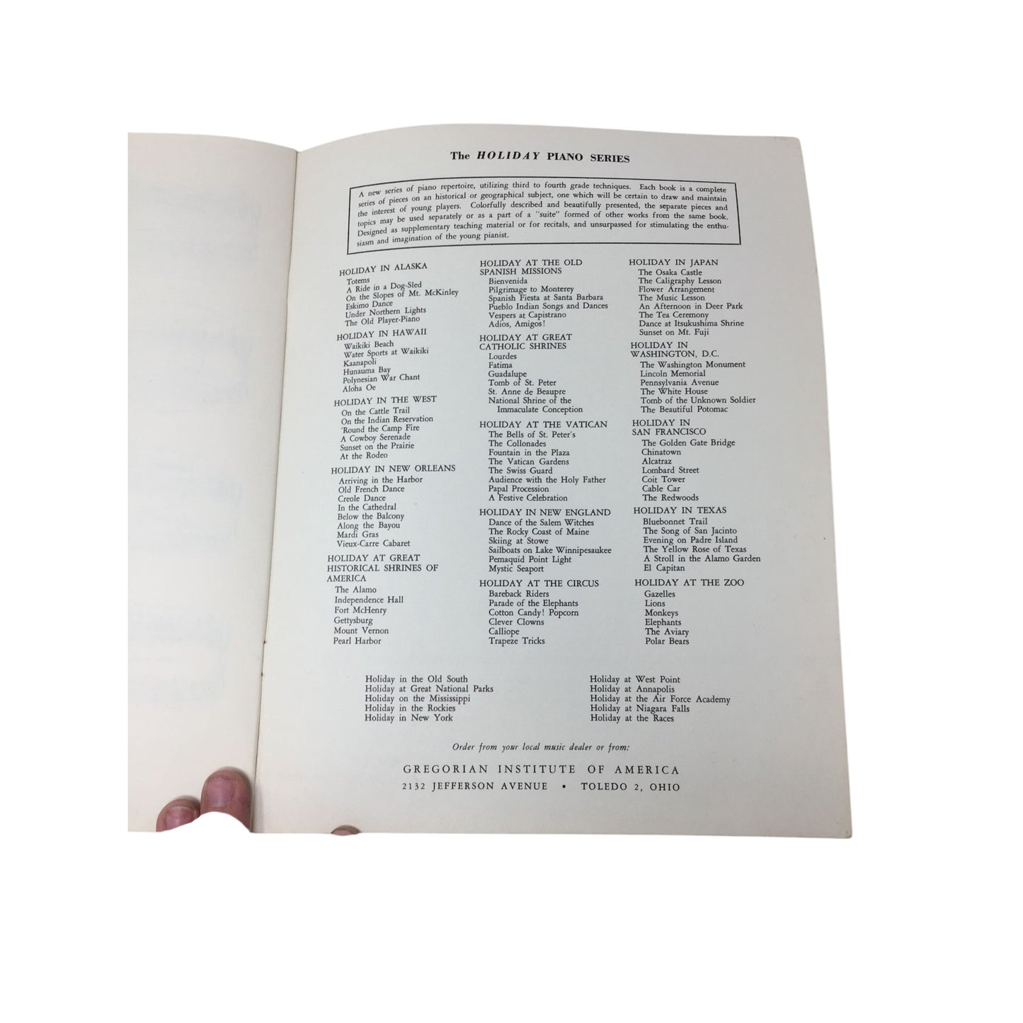 ''Holiday at the Races'' Sheet Music Book