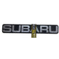 Two Subaru Auto Emblems/Hood Ornaments Silver and Black