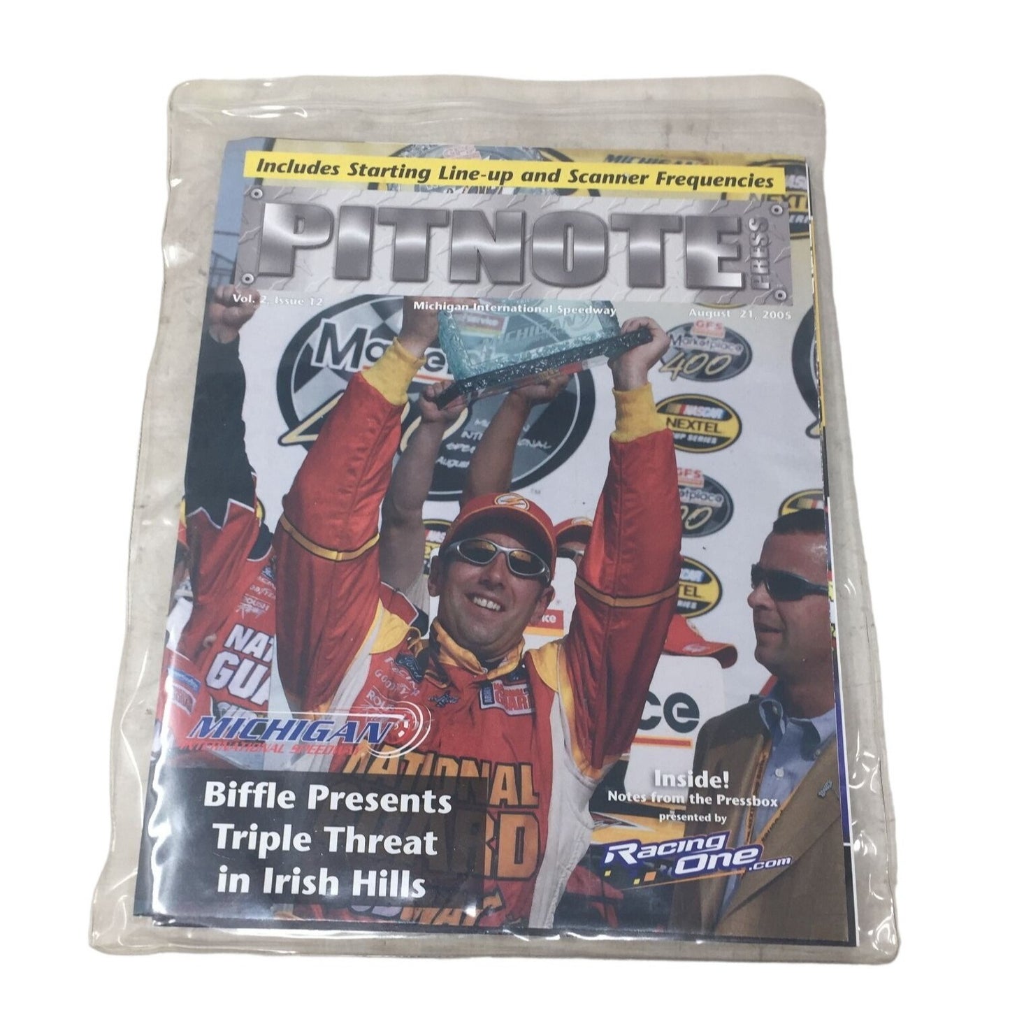 Pitnote Press & Michigan International Speedway Program Guide Aug 2005 GFS 400