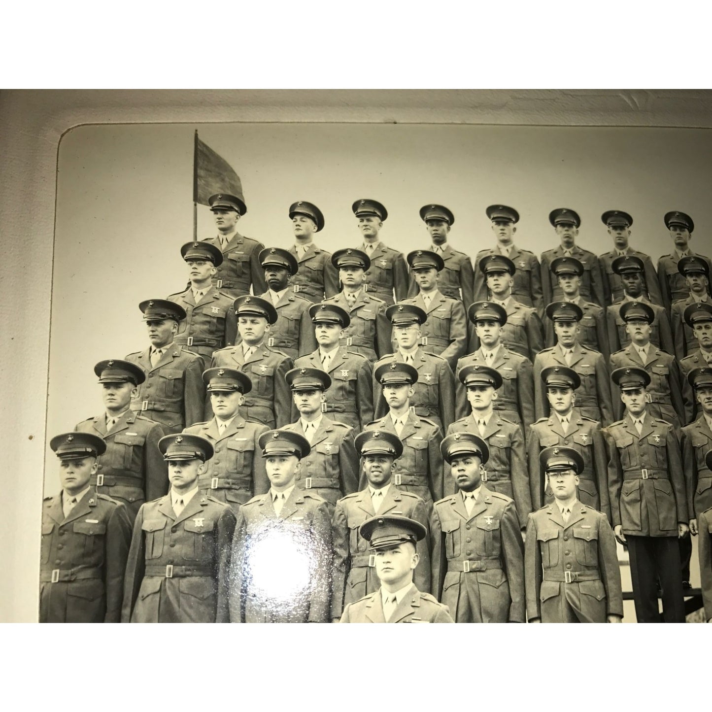 USMC Marine Corp Parris Island Platoon 722 Black/White Photo in portfolio holder