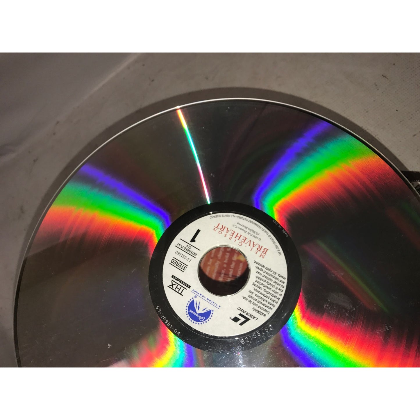 Vintage Mel Gibson Braveheart Laser Disc