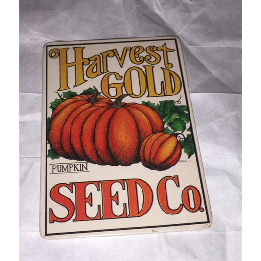 Harvest Gold Pumpkin Seed Co. Rectangular Magnet