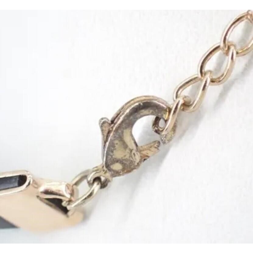 Yves Saint Laurent YSL Beaute Leatherette Choker / Bracelet w YSL & Libre Charms