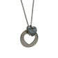 Tiffany & Co. 2 Heart Necklace - Stencil Heart Pendant with Cutout Heart