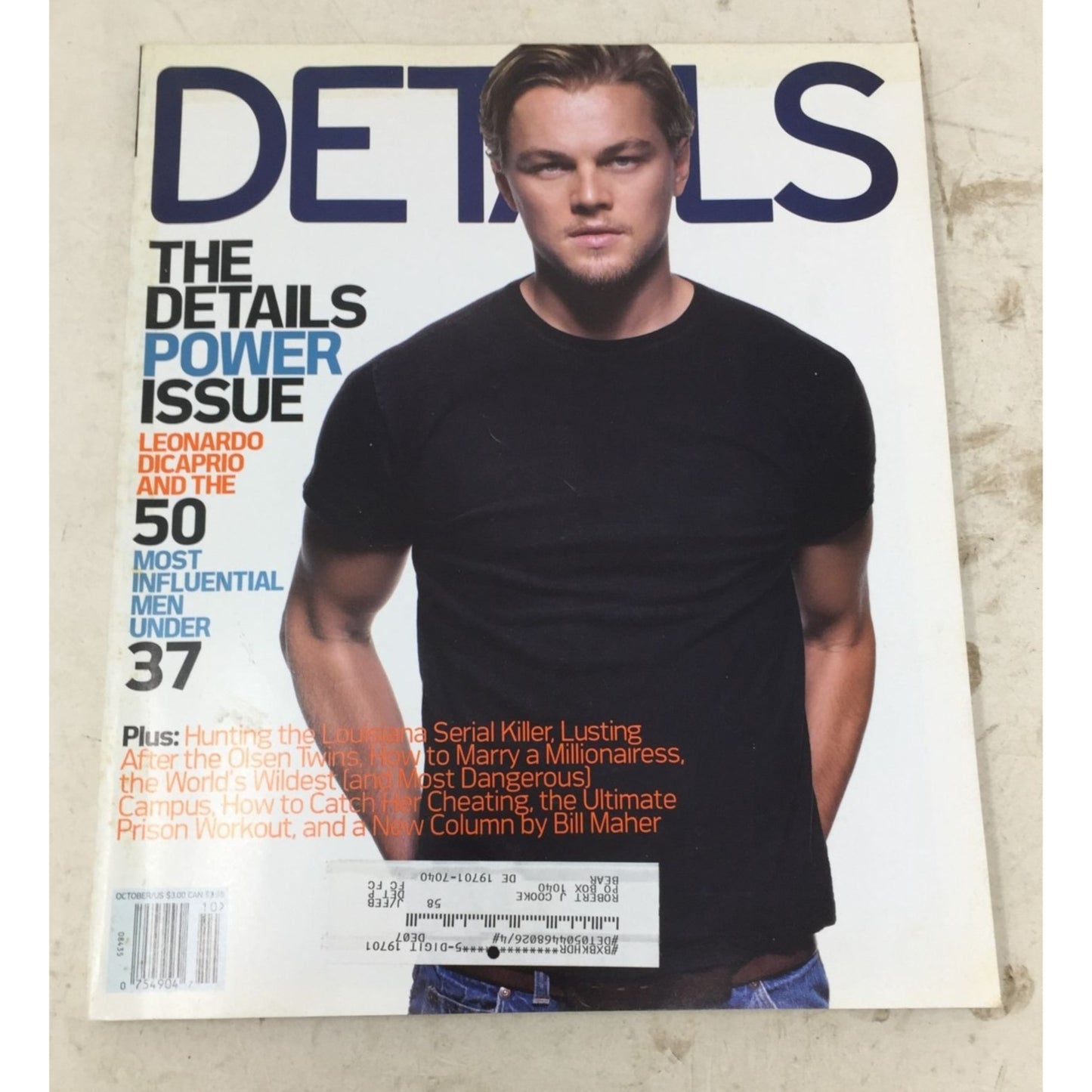 Details Power Issue Magazine- Leonardo DiCaprio, Eminem, Guy Ritchie, Robin Wright