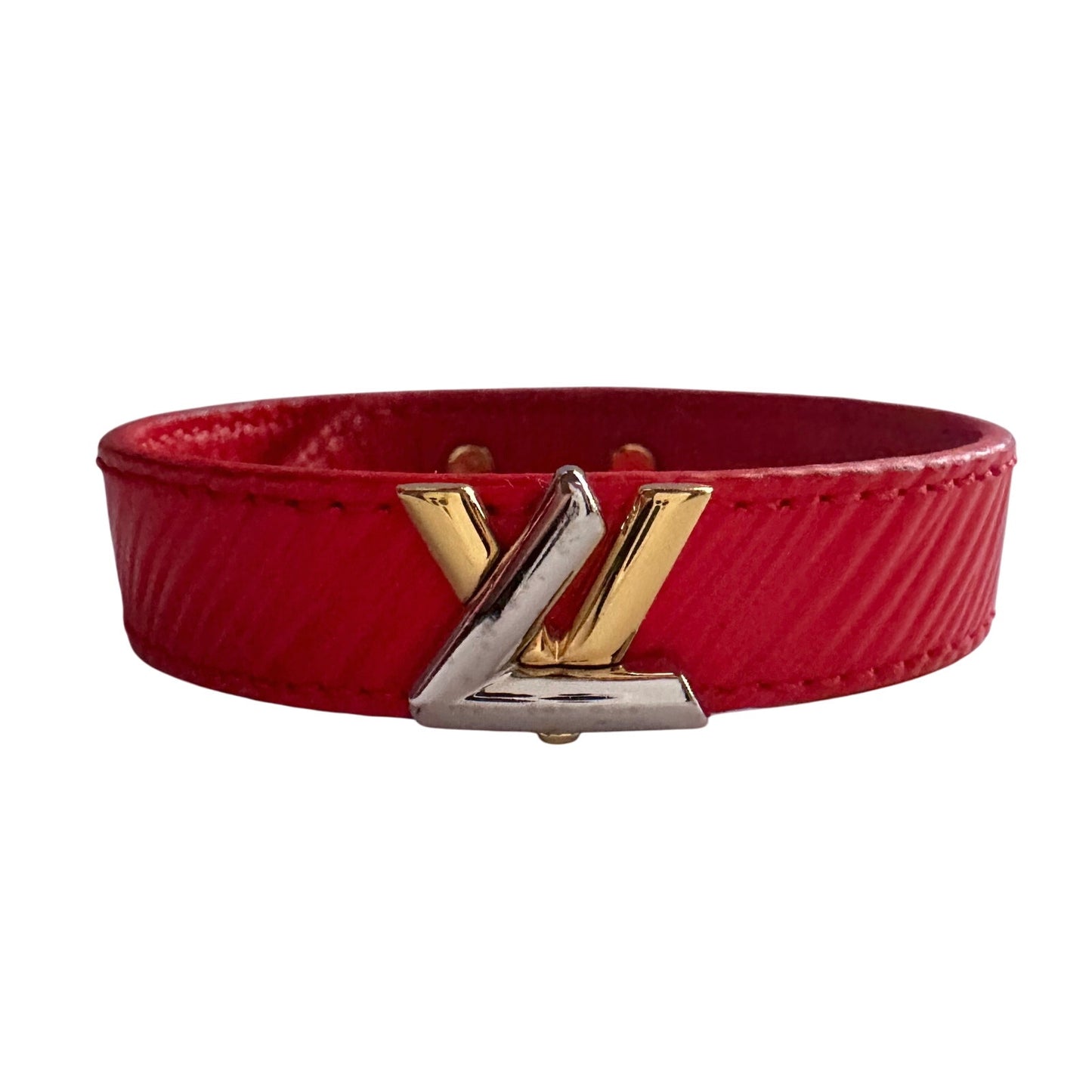 Louis Vuitton Epi Red Leather Bracelet