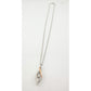 Beautiful Twisted 10kt Rose Gold & Sterling Silver Diamond Necklace