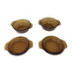 Vintage Anchor Hocking Set of 4 Oven Proof Brown Glass Bowls