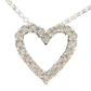 Beautiful Heart Necklace w Natural Diamonds in Illusion Settings