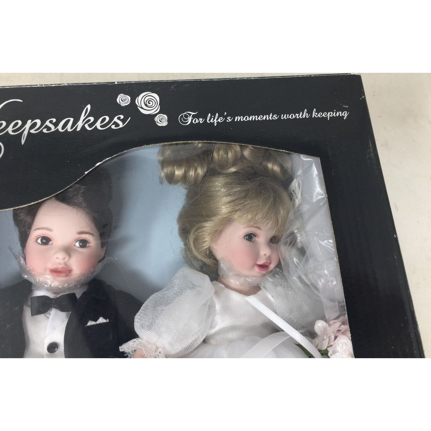 Rare Keepsakes Bride & Groom Porcelain Dolls by Marie Osmond Dolls