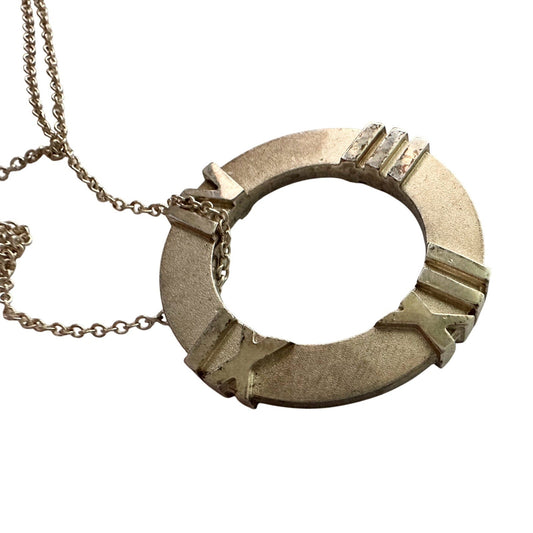 Tiffany and Co Atlas Circle Pendant Necklace Tiffany & Co.  A+ Stuff