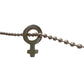 GUCCI Ball and Chain Heart Bracelet with Female Symbol Pendant Charm