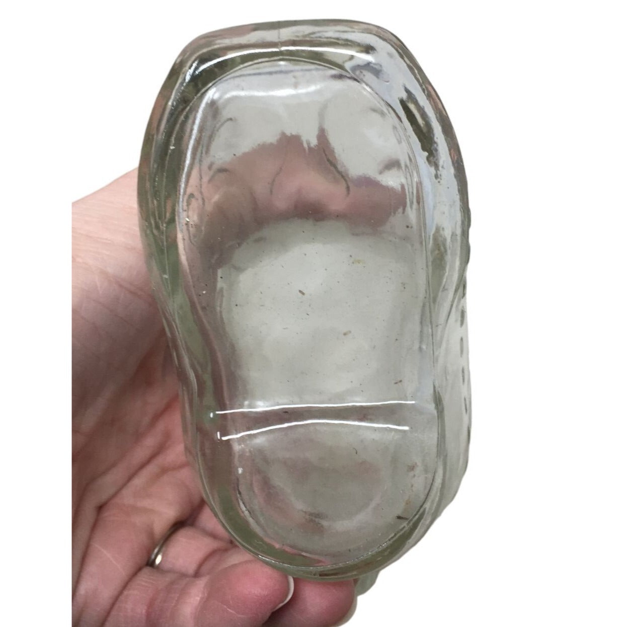 JIM BEAM Clear Glass Bottle Club Boot Mug