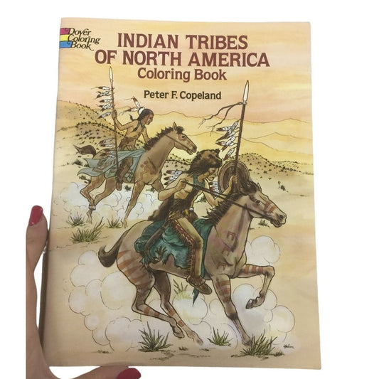 Indian Tribes of North America Dover Coloring Book by Peter Copeland