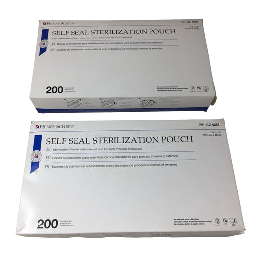 Henry Schein Self Seal Sterilization Pouches (400 Total)