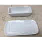 Cordon Bleu White Butter Dish with Lid