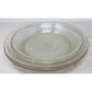 Vintage Glasbake Clear Glass Pie Plates w/ Textured Bottoms- Set of 4