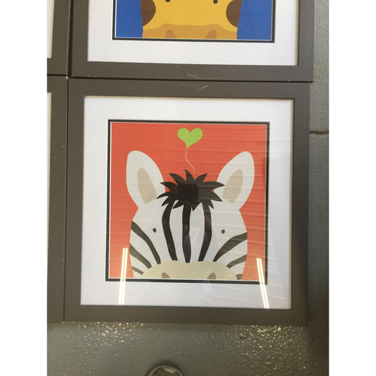 Art.com Peek-A-Boo Framed Wall Art of Different Animals for Child's Room