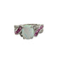 Beautiful Lab Created Opal & Sapphire Ring - Size 7