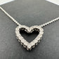 Beautiful Heart Necklace w Natural Diamonds in Illusion Settings