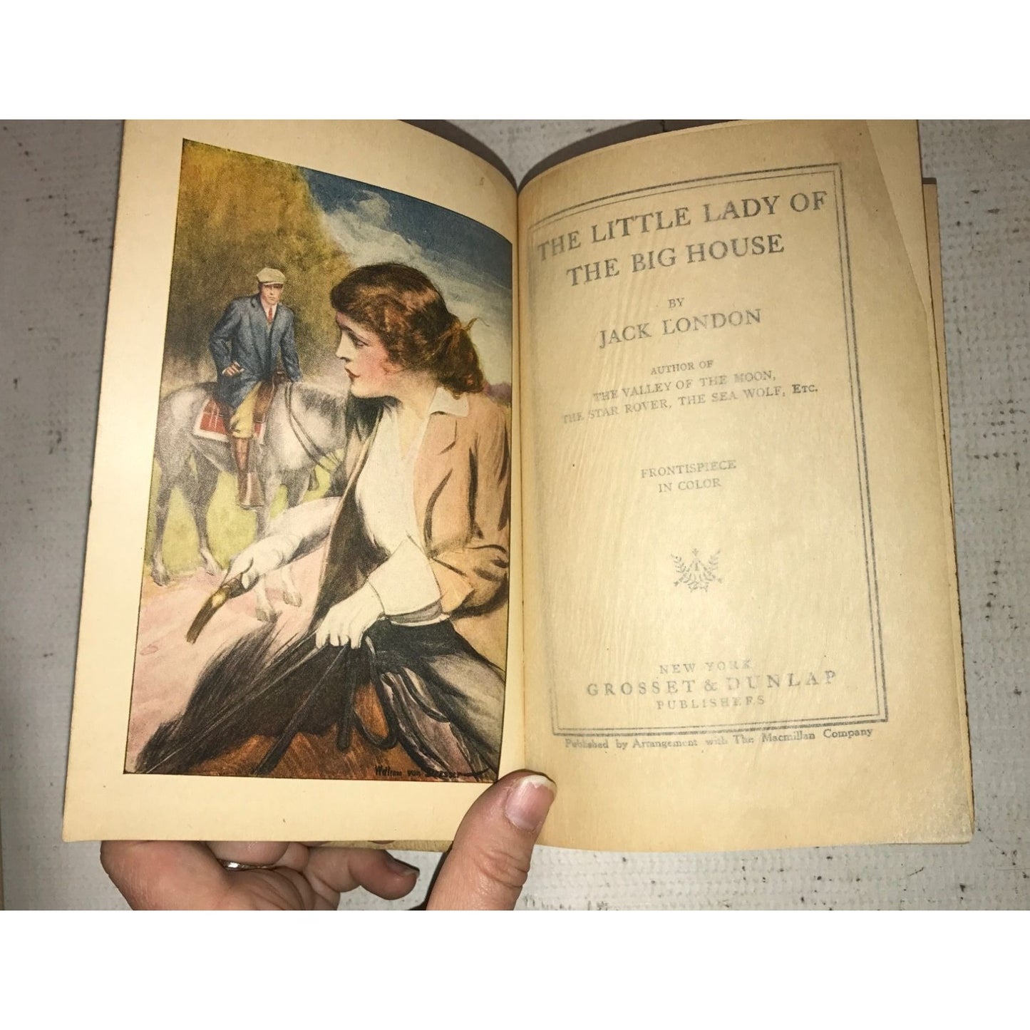 The Little Lady of the Big House - Jack London - April 1916 Edition - worn cover