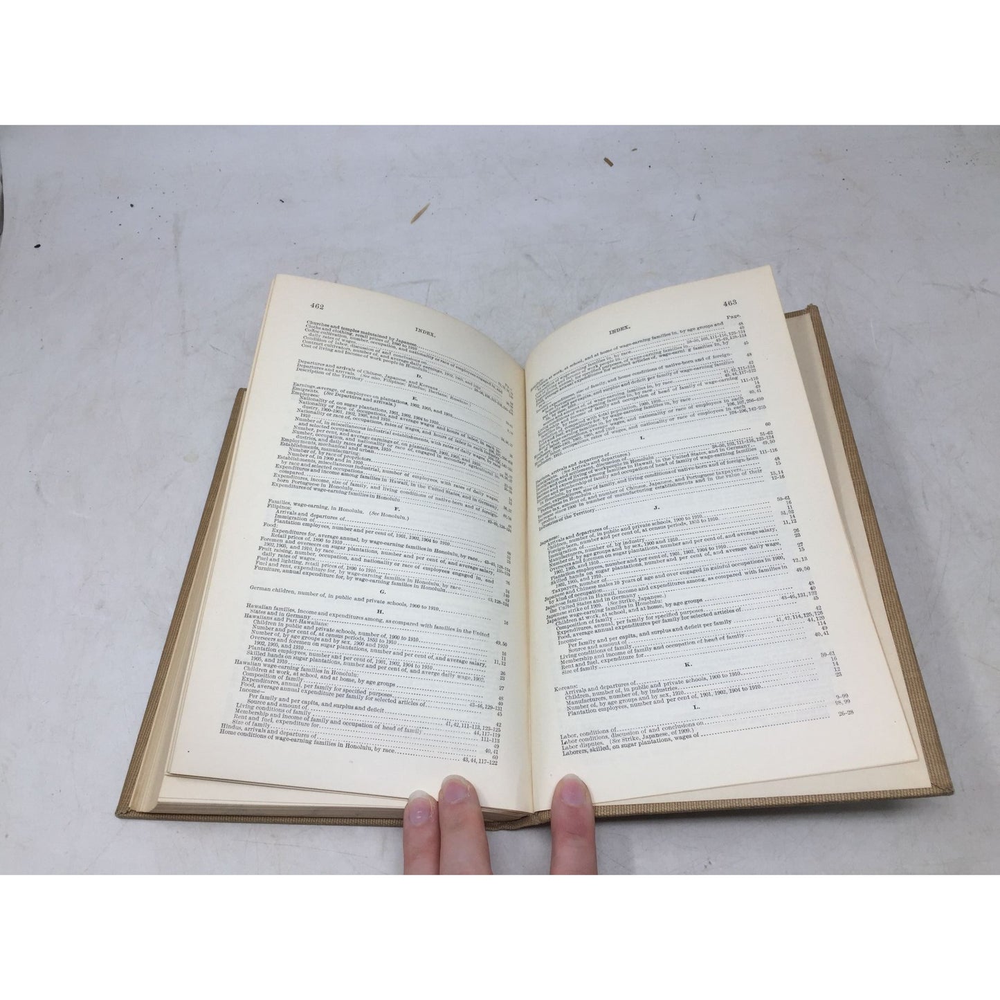 "4th Report of the Commissioner of Labor on Hawaii 1910" book