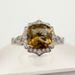 Pretty and Petite Antique Style Lab Created Sultanite Ring Size 8