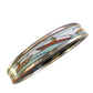 HERMES Enamel Printed Narrow Canoe Pattern Bracelet